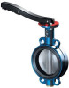 ARI-ZIVA Z-Butterfly valve with elongated eyelets and notch lever - industrial range